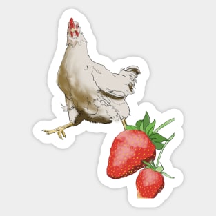 Will stop for strawberries! Sticker